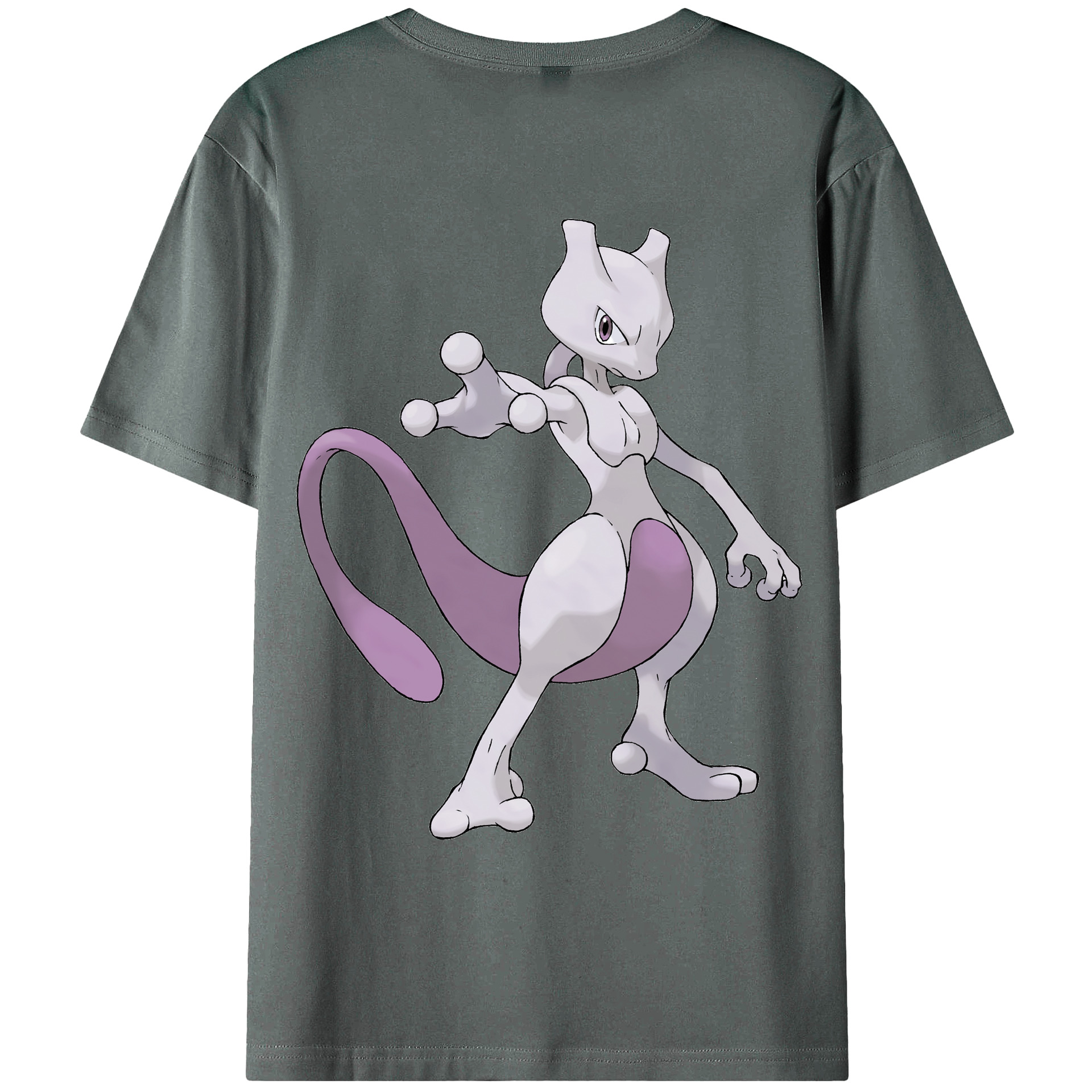 （画像用） ポケットモンスター Pokémon 綿100％ メンズ半袖Tシャツ（バックプリント） 通気性